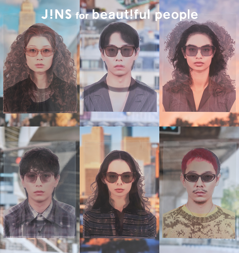 JINS for beautiful people コラボサングラス第2弾発売！ イメージ画像